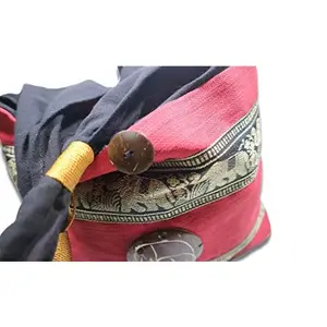 USED-The sack bag from Thailand, medium sized model. Made of 100% cotton. Elephant Bag Shlouder Purse Hippie Hobo Bag Handmade