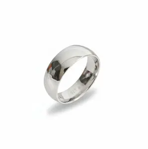 Sterling Silver 925 8mm Band Wide Unisex Ring, Wedding Band, Anniversary Ring, Men Silver Ring