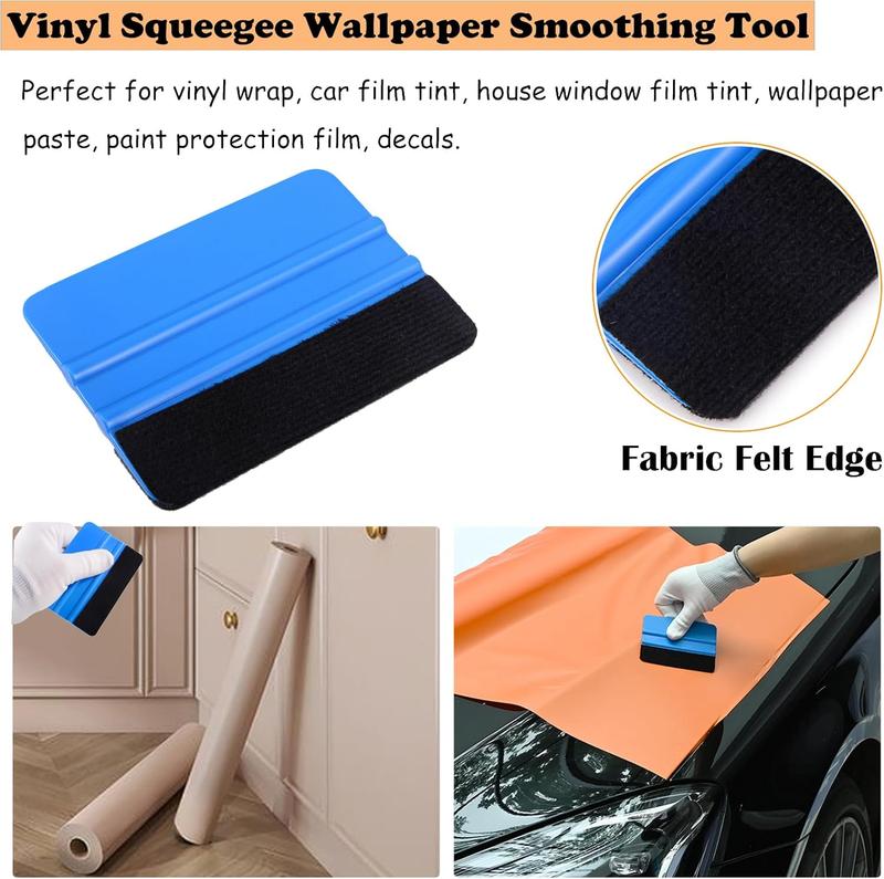 1ft x 5ft Extra-Wide Headlight Taillight Vinyl Tint Wrap Self Adhesive Fog Light Film Sheet Sticker Cover With Tools