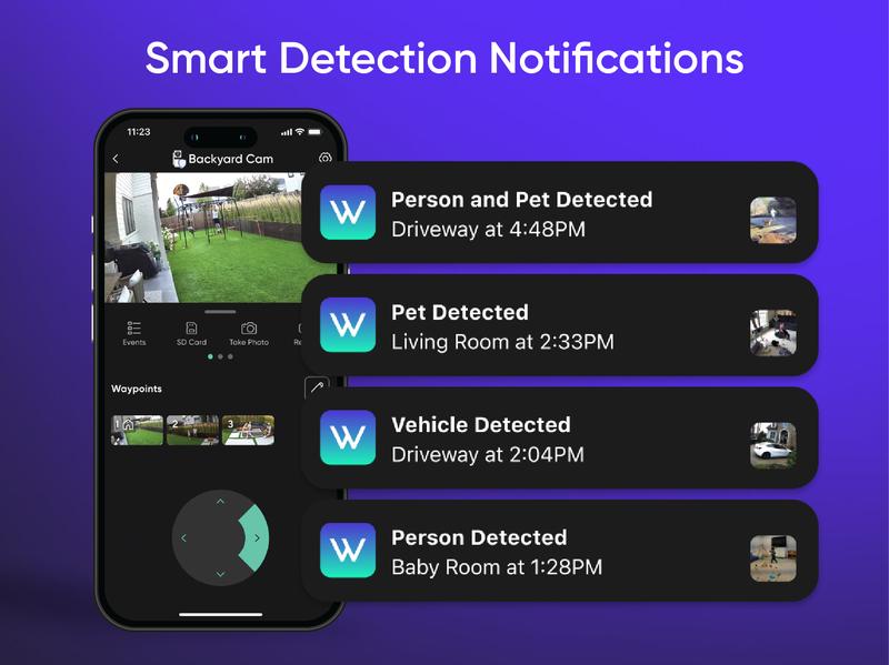 NEW! Wyze Cam Pan v4 - #1 Security Camera on TikTok goes 4K! Wired, Indoor/Outdoor Pan Tilt Zoom (PTZ), 360º Motion Tracking, Color Night Vision, WiFi
