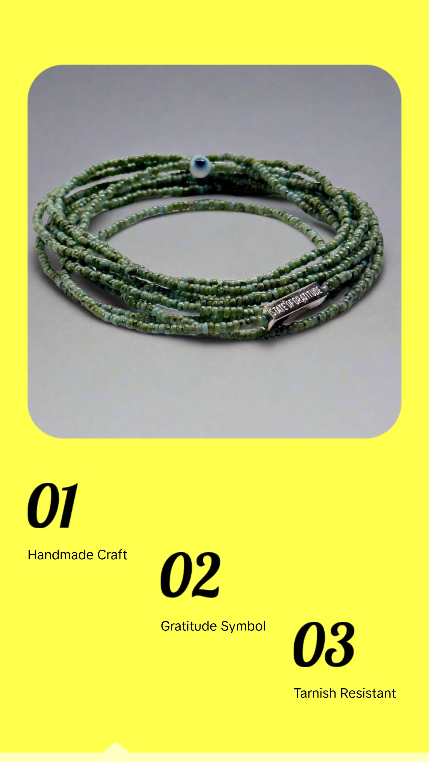 Turquoise Gratitude Bracelet Wrap