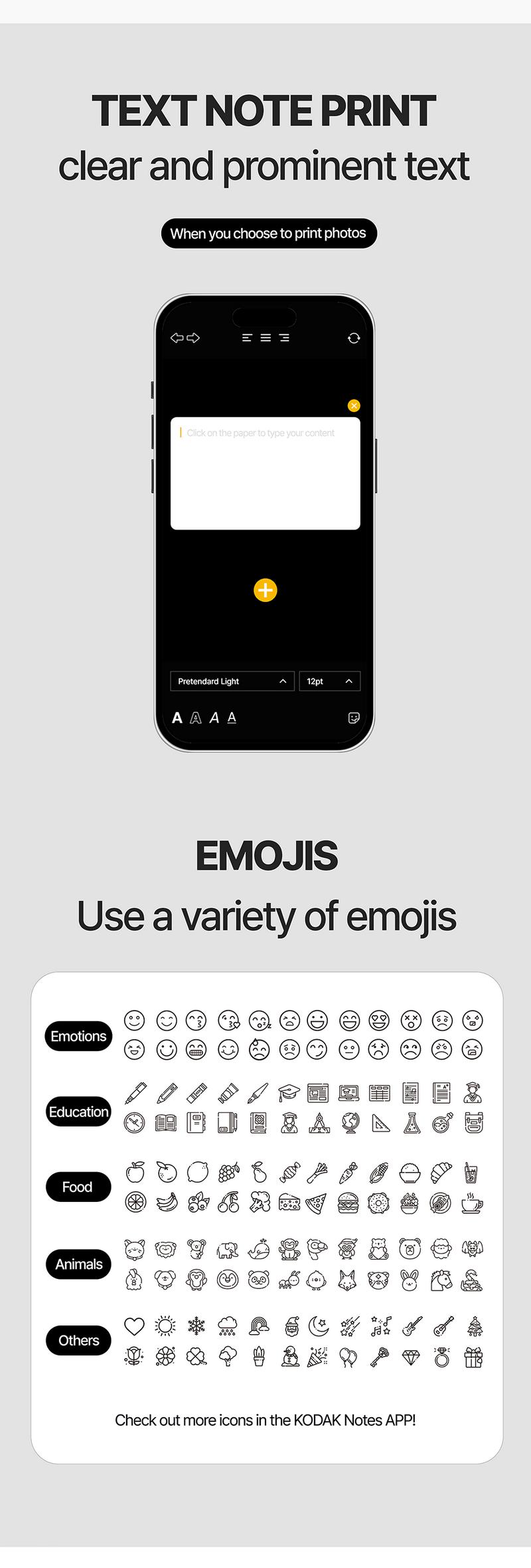 KODAK Memo Shot ERA Label Printer (1.8x2.7inches) bundle (camera with 1 roll + 9 rolls cartridge set) Instant Portable Black and White Sticker Photo Printer