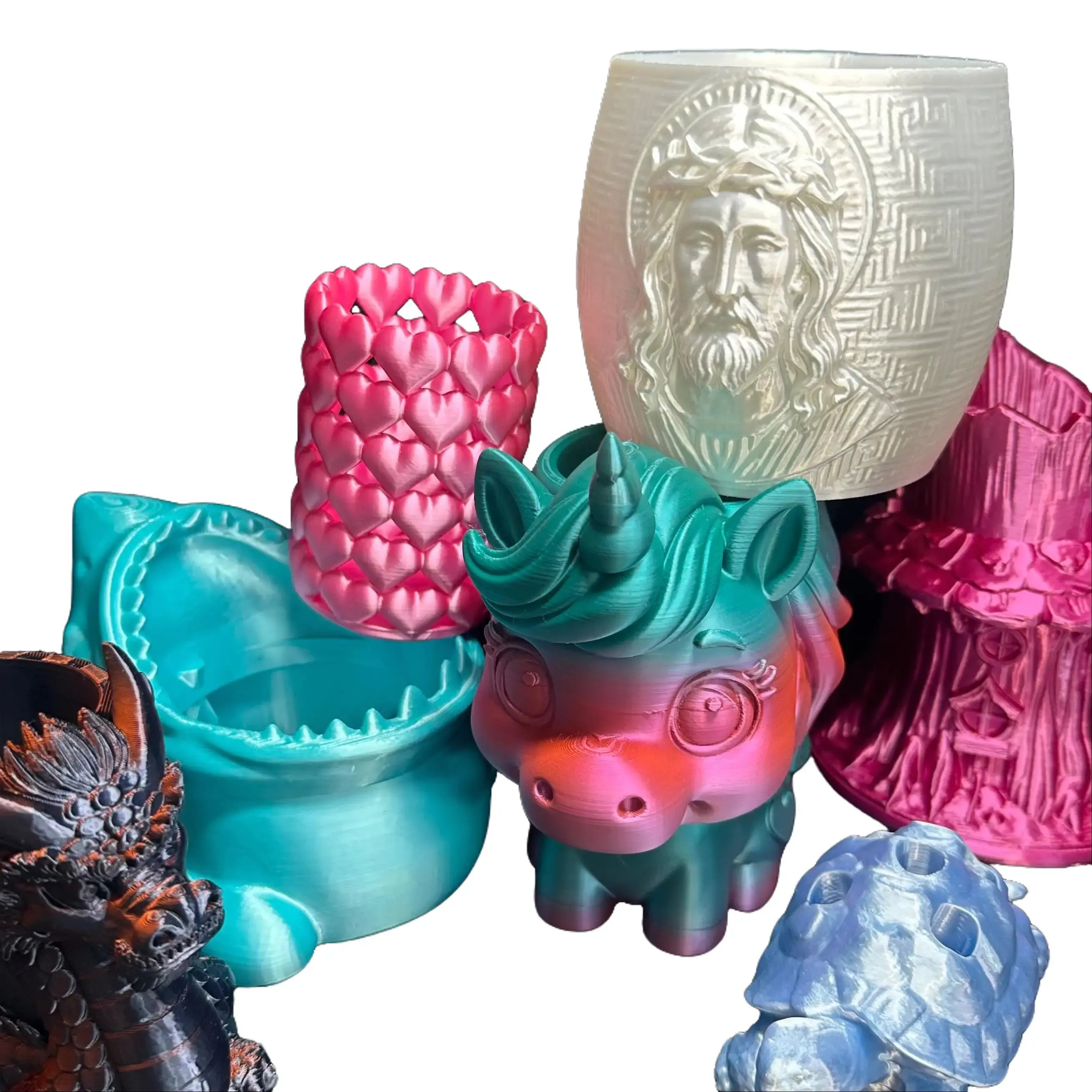 3D Printed Pen and Pencil Holder, Unique Desk Tidy, Versatile Stylish Office Desk Accessories, Fun Writing Tool Organizer, Fun Desk Supplies, Stationery Organizer