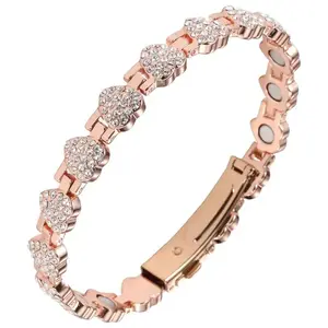 Magnets & Sparkling Cubic Zirconia Adjustable Charm Bracelet Waterproof Durable Jewelry Tarnish Free Fashion Modern Accessories Fashion Modern Accessories Christmas Gift
