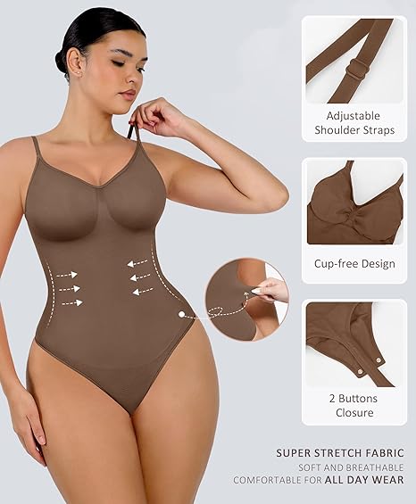 FeelinGirl #CHIL Seamless Covered Bust Jumpsuit Thong Bodysuit Fit Comfort Slimming Womenswear 1 Breathable Hip Tops Soft Deals For You Days FeelinGirl #CHIL Seamless Covered Bust Jumpsuit Thong Bodysuit Fit Comfort Slimming Womenswear 1 Breathable Hip Tops Soft Deals For You Days