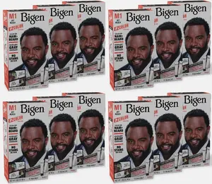 12 Pack Bigen EZ Hair Color (M1) Jet Black