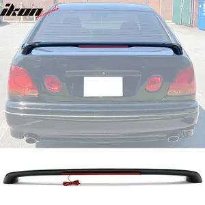 Trunk Spoiler for Lexus GS300 1998-2005 & IS300 2001-2005 Gloss Black with LED