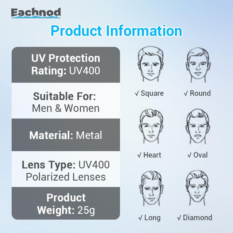 Eachnod HD Frameless Protective Sunglasses Anti-glare Lenses UV400 Protection Ultralight Design Aviator Style Classic Shades Eachnod HD Frameless Protective Sunglasses Anti-glare Lenses UV400 Protection Ultralight Design Aviator Style Classic Shades