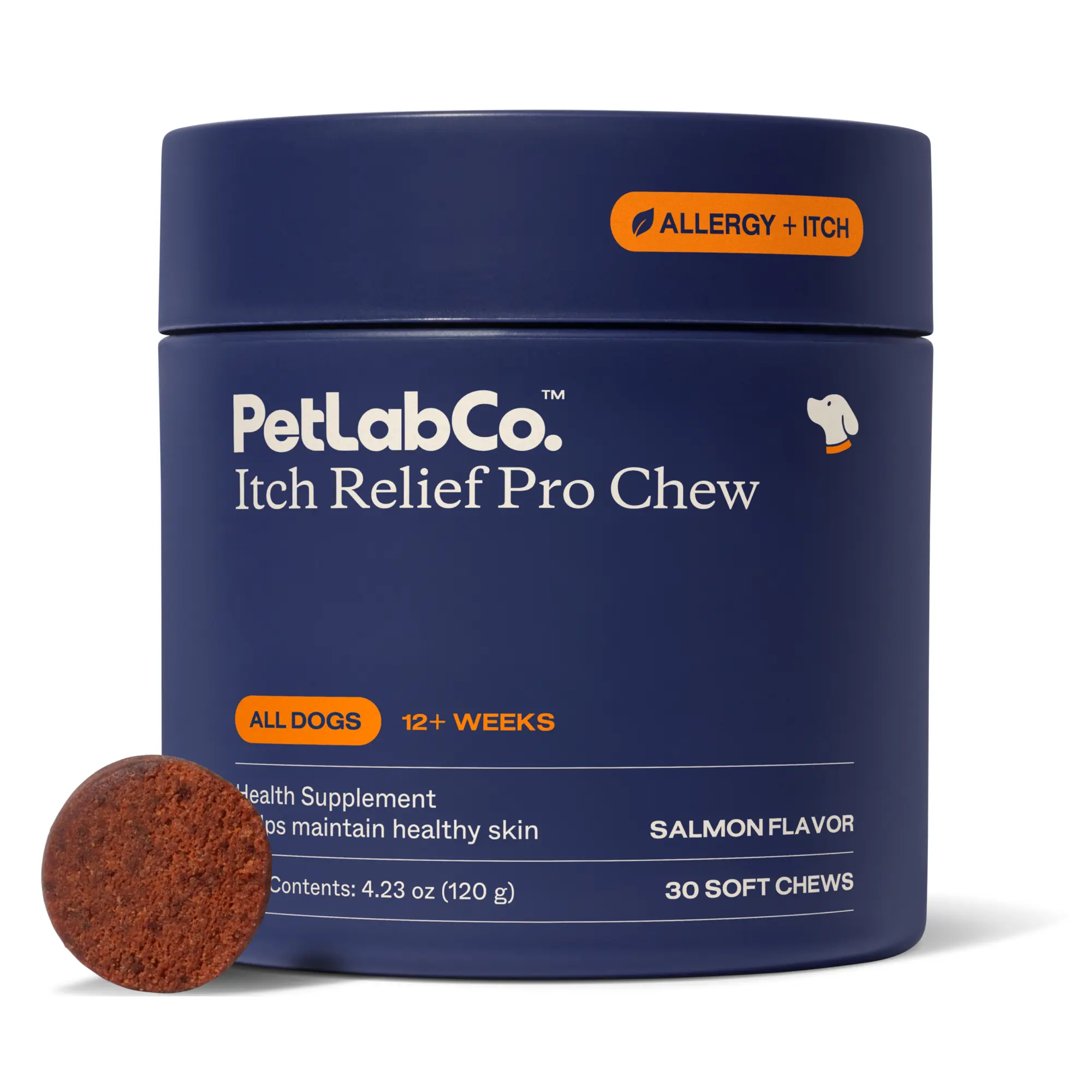 Itch Relief Pro - soft chews containing powerful antioxidants to target scratching, help maintain skin moisture, and support with seasonal skin allergies.