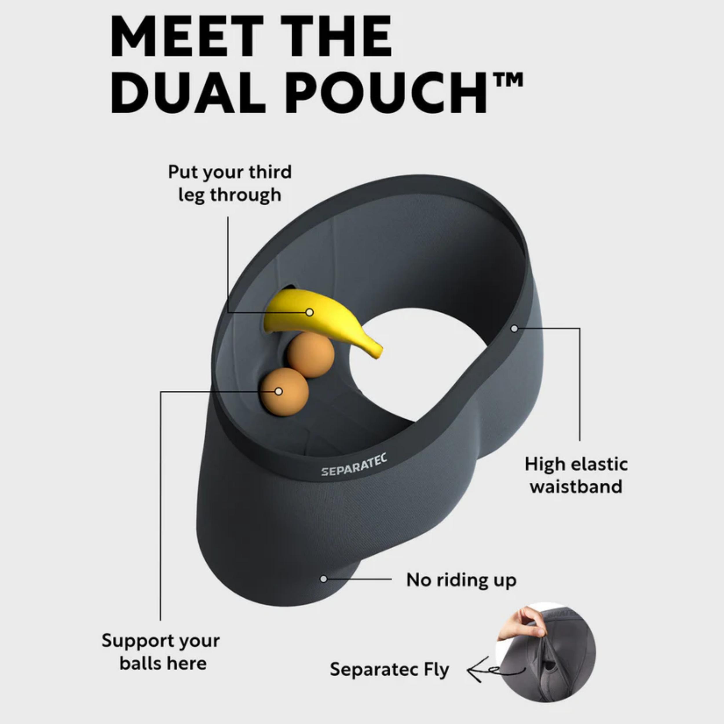 Separatec Men's Mystery Trunks or Briefs or Boxer Briefs 3/4/6-Pack Bundle Dual Pouch Bamboo Fabric Regular Fit Soft Seamless Breathable Comfort Bulge Enhancing Menswear Classic Ball Spandex