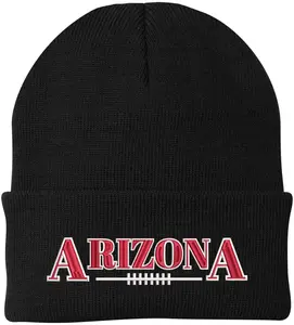 USA Football League City Embroidered Beanie National US Footballs Colors Game Day Winter Warm Watch Cap