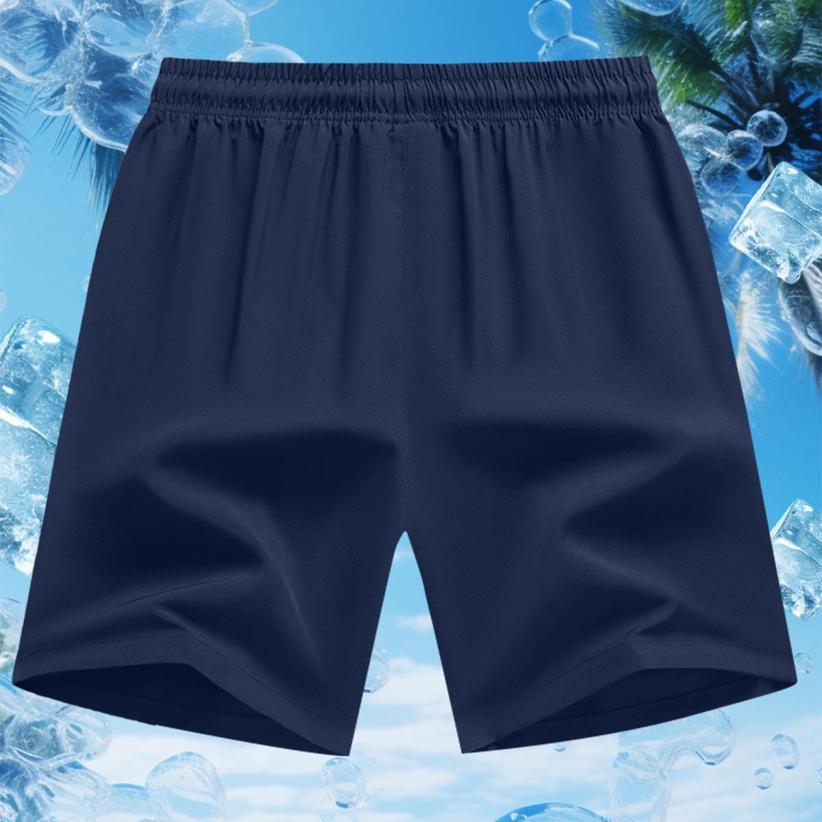 Men's Sports Casual Shorts Quick Dry Slight Stretch Breathable Shorts, Regular Fit, Zipper Drawstring, Perfect for Casual Everyday Wear workout gear