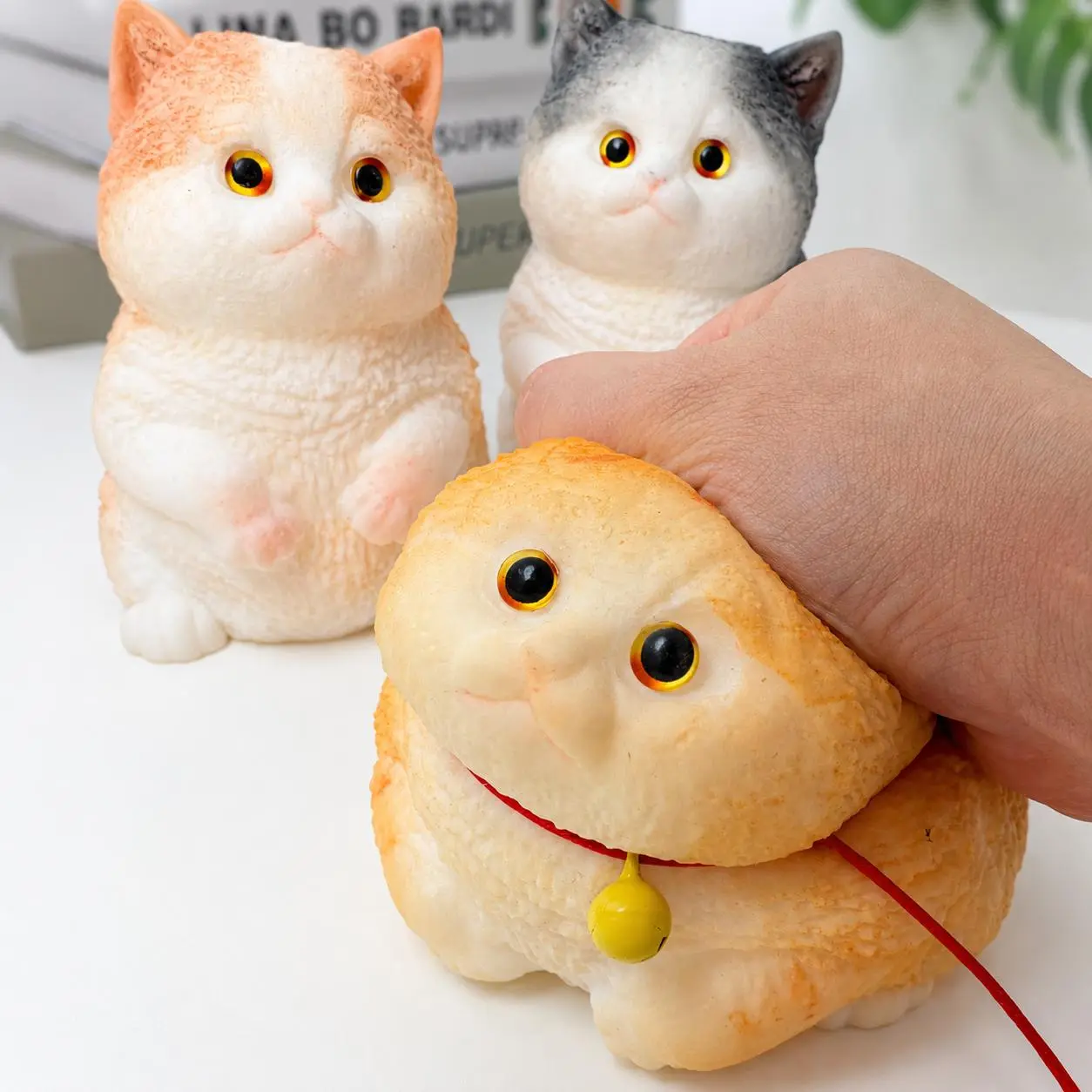 [Restock] Taba Chubby Siamese Cat Animal Squishies, Soft Plastic Sensory Stress Balls (8×8×12.5 cm, 150g-400g), Handmade Squeeze Toy, Viral Kawaii Unisex Desk Decoration, Gifting Option, dealsforyoudays, summerwins, DFYD