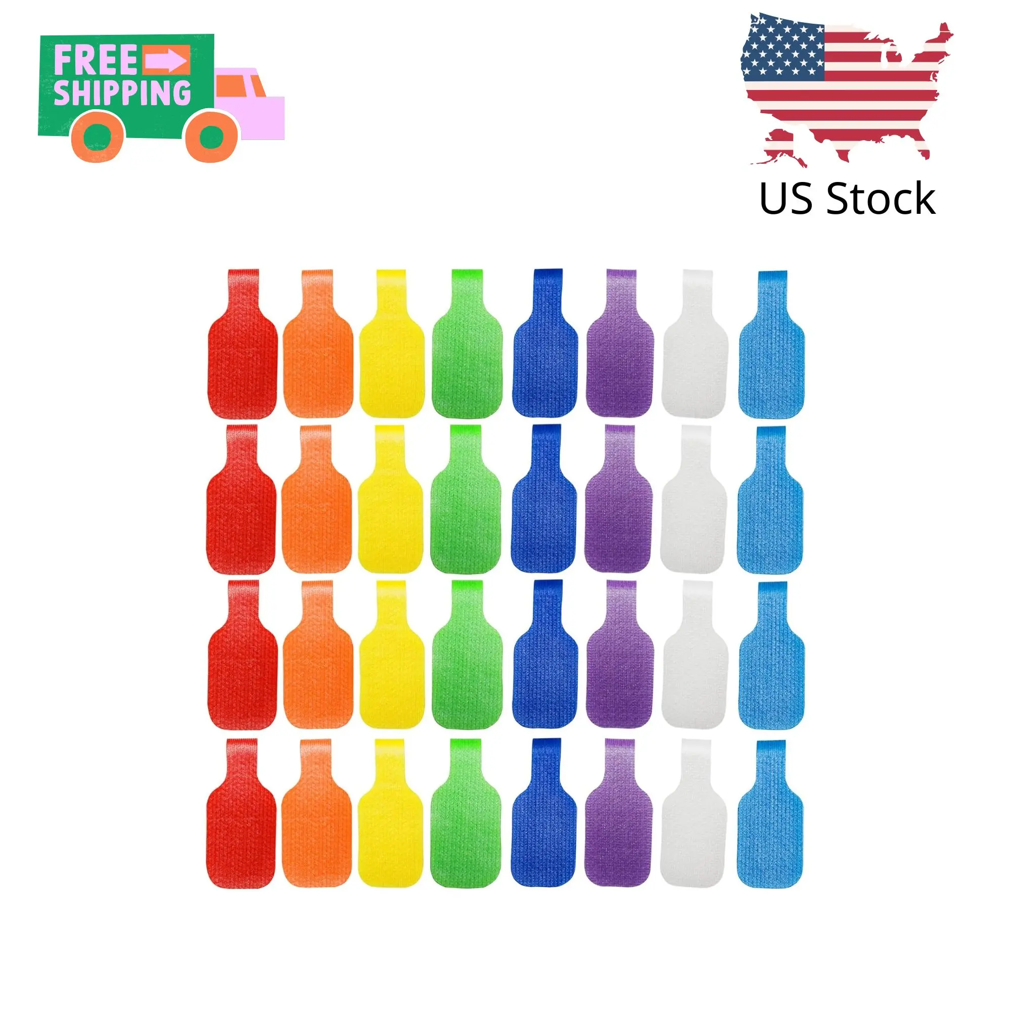 32 Pcs Cable Labels, Write On Cord Labels Tags