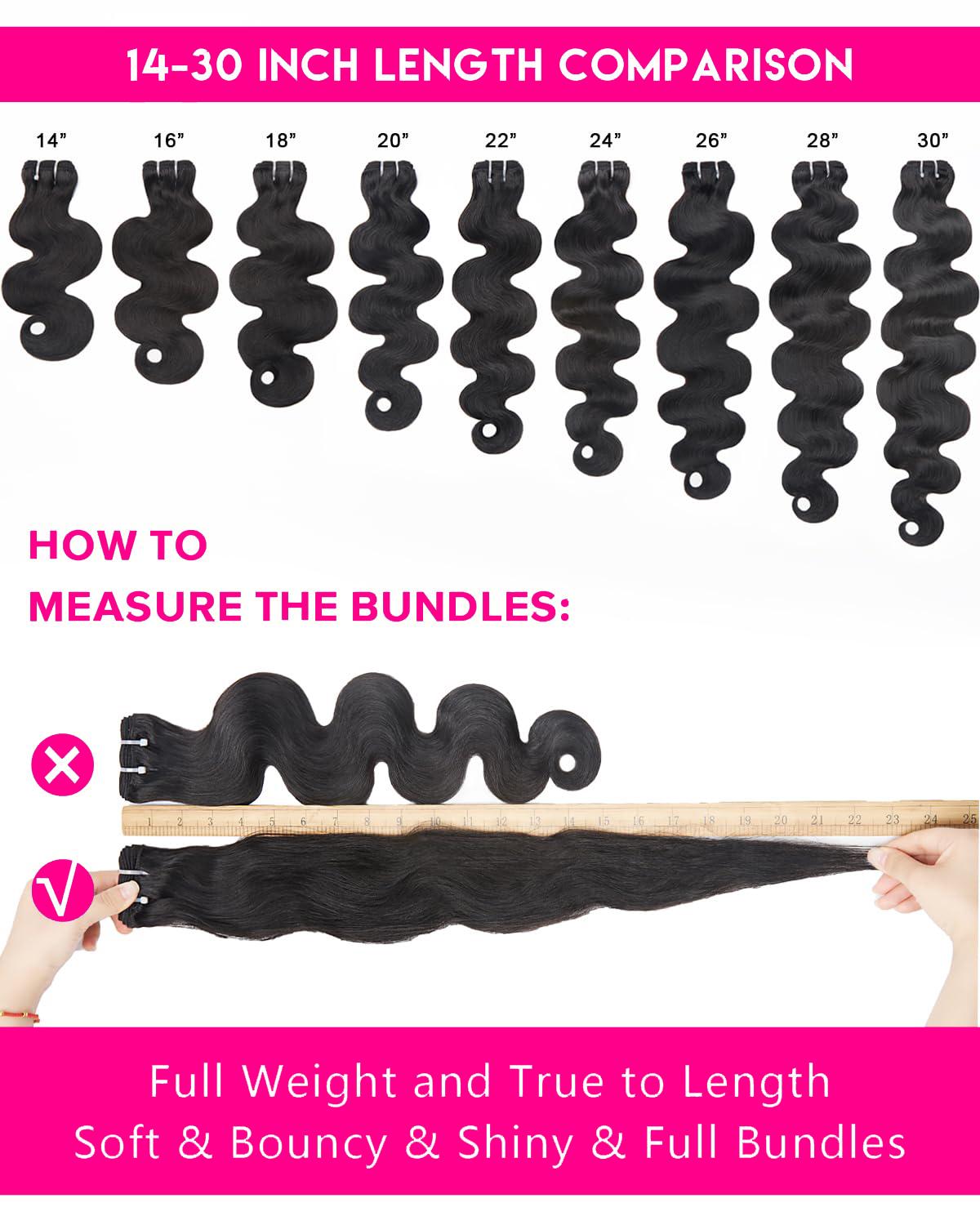 Tahikie 16A 100% Raw Virgin Brazilian Human Hair Bundles Body Wave/ Water Wave/Burmese Curly Bundle Unprocessed Remy Hair Weave Sew In/Quick Weave Viral Hair Bundles