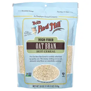 Bob's Red Mill High Fiber Oat Bran Hot Cereal, 18 oz (510 g)