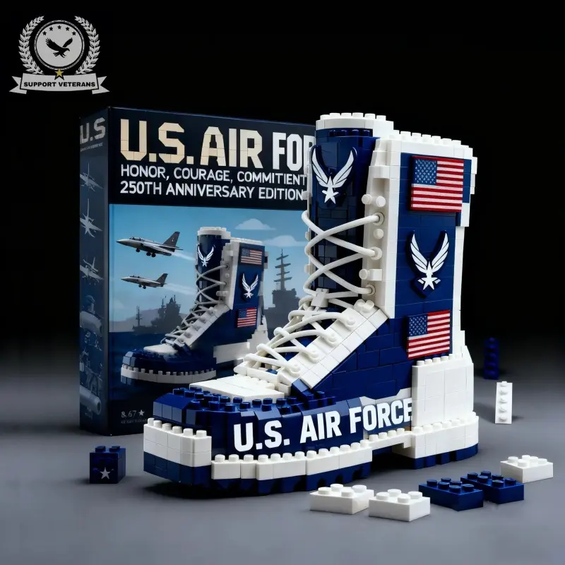 Winap Articulated Joint High Boot Design Buildable Blocks Kit - Model Building Kits, Tactical DIY Assemble Art, All Seasons Outdoor Adventure Toy, Creative Gift for Boys, Assembly Blocks Set