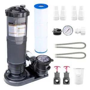 Swimline HYDROTOOLS 50 Sq Ft Cartridge Pool Filter System for Above Ground Pools