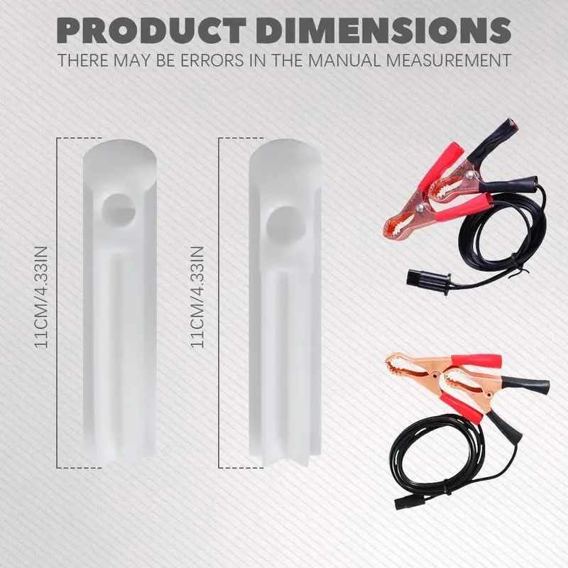 Fuel Injector Cleaner Kit Set with 2 Test Leads for 12V Automotive Injectors & Nozzles Professional Cleaning Tool