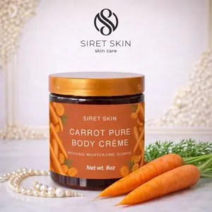 Carrot Pure Body Crème | Deep Moisture & Natural Glow | 8oz