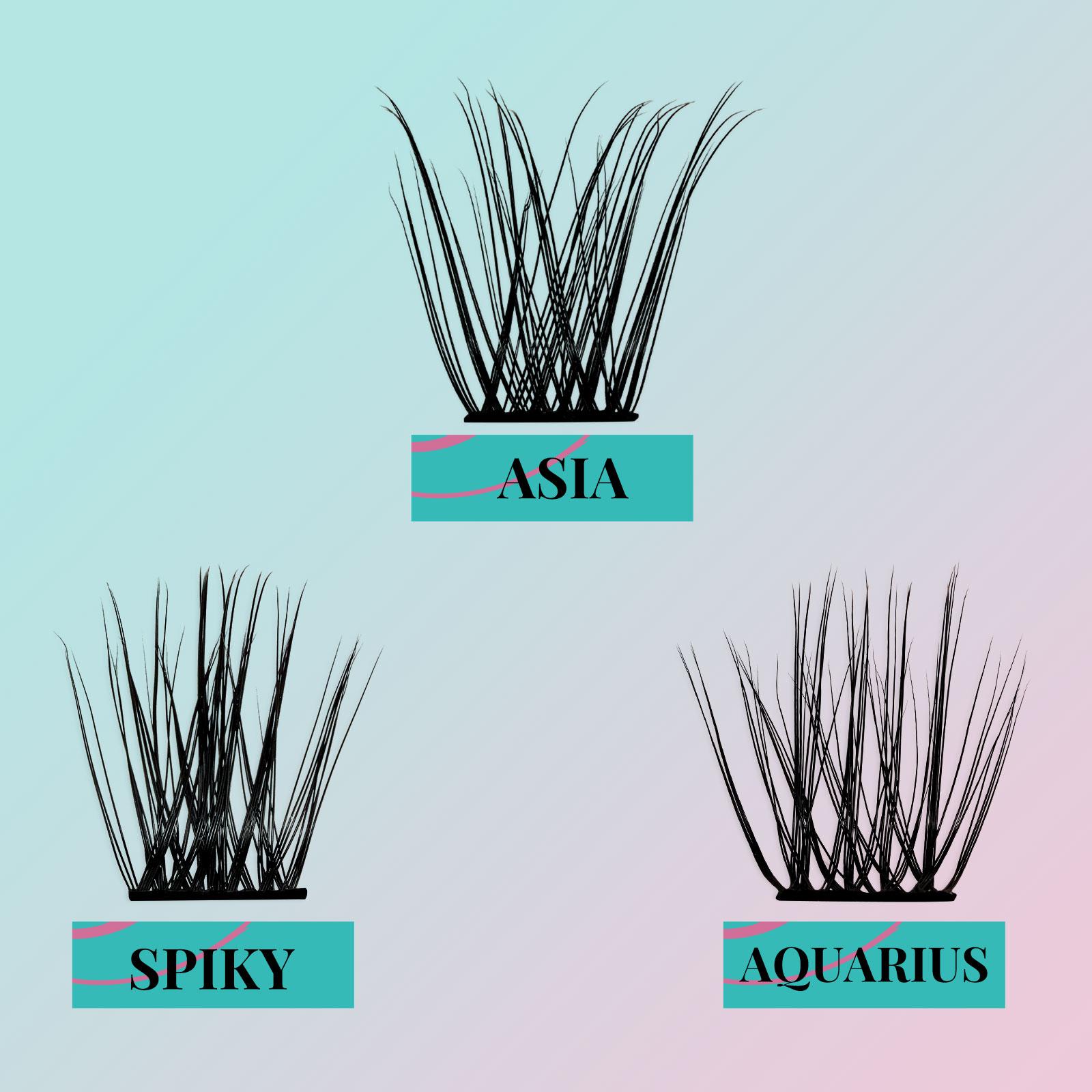 AMZGIRL LASH 84PCS Diy Lash Extension Kit Prism Eyelashes Makeup Cosmetic