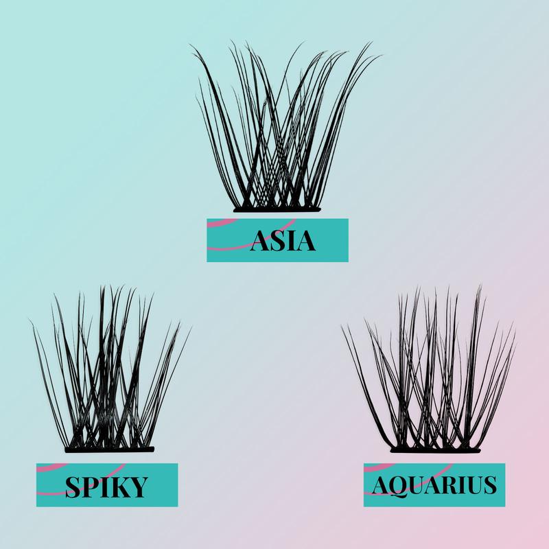 AMZGIRL LASH 84PCS Diy Lash Extension Kit Prism Eyelashes Makeup Cosmetic