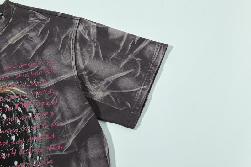 Women's Oversized Cotton Crewneck Sweatshirt - Casual Summer T-Shirt with Oversized Fit & Crystal Heart Design Women's Oversized Cotton Crewneck Sweatshirt - Casual Summer T-Shirt with Oversized Fit & Crystal Heart Design