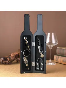 3/5-Piece Wine Opener Gift Set – Elegant Wine Accessories Kit with Opener, Stopper & Pourer in Gift Box for Valentine's, Wedding, Birthday 🇺🇸 Fast Ship