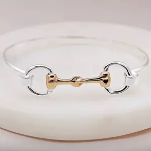 Equestrian Snaffle Bit Bracelet Bangle