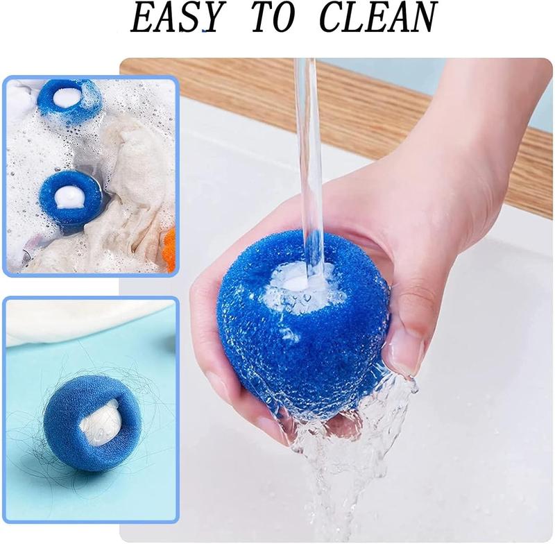 10 Pcs Box-Packed Pet Hair Remover for Laundry, Pet Hair Catcher, Washing Machine Hair Catcher, Dryer Balls for Clothing Dog Cat Pet Fur Remover