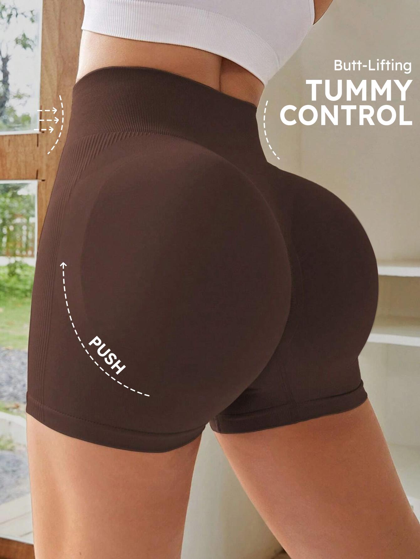 High Waist Tummy Control Side-Ribbed Butt-Lifting Seamless Shorts, Women's Upgraded Lightweight Summer Shorts, Improved Fabric Density & Breathable Comfort SpringStatements