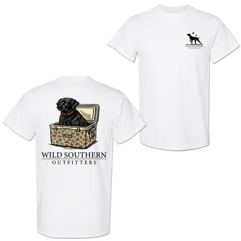 Men's Classic Oversized Tapered Short Sleeve 100% Cotton Blend Round Neck Stretch Sports T-Shirt - Unisex Cut, Camouflage Print, Black Lab Graphic, Easy to Wear, Hunting Dog Lover Casual Outdoor Top (Cold Wash, Do Not Dry Clean)
