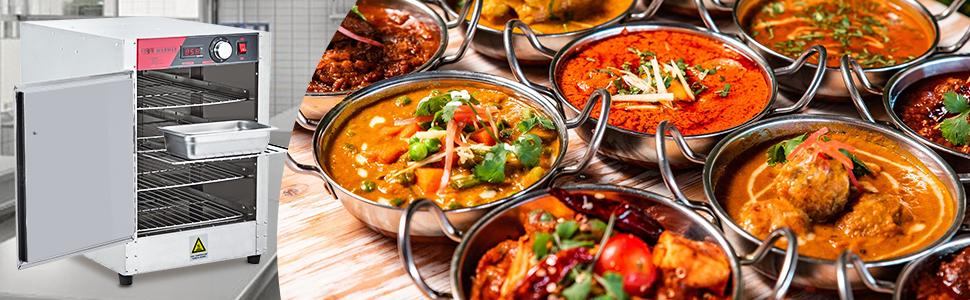 【GARVEE】Commercial Stainless Steel Food Warming Cabinets with Multiple Tiers (4 to 16), Adjustable Temperature, Water Tray, and Excellent Insulation for Pizza, Chicken, Pastries, and Restaurant Use