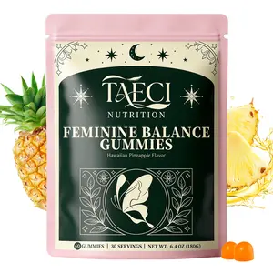 TikTok Viral Women’s pH Balance Probiotic Gummies | pH Balance | Vitamin C | Pineapple | Dairy-Free 60ct