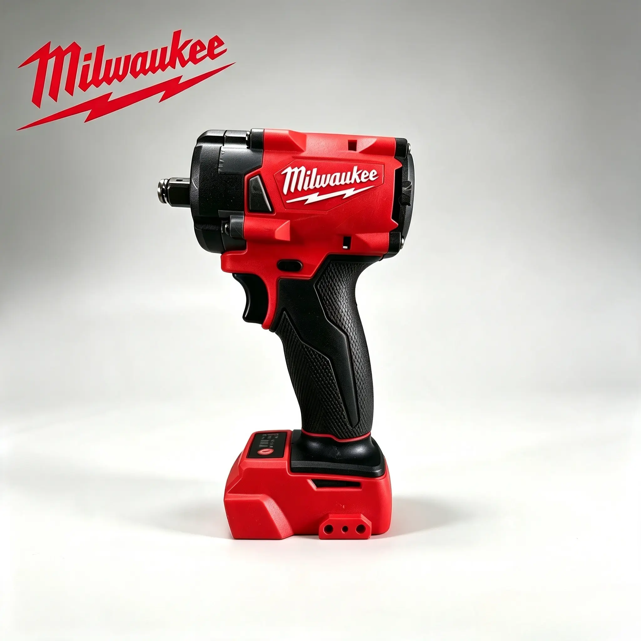 Milwaukee 3/8 Small Wrench, Cordless Compact Impact Wrench For Nuts Disassembly And Fastening, Adopts Brushless Motor For Steady Torque Output