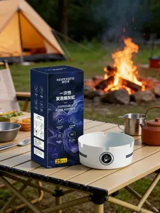 25 Pcs Disposable Paper Ashtrays Portable Thickened Ashtray With Ash Absorbing Balm Suitable for Offices Living Rooms Bedrooms