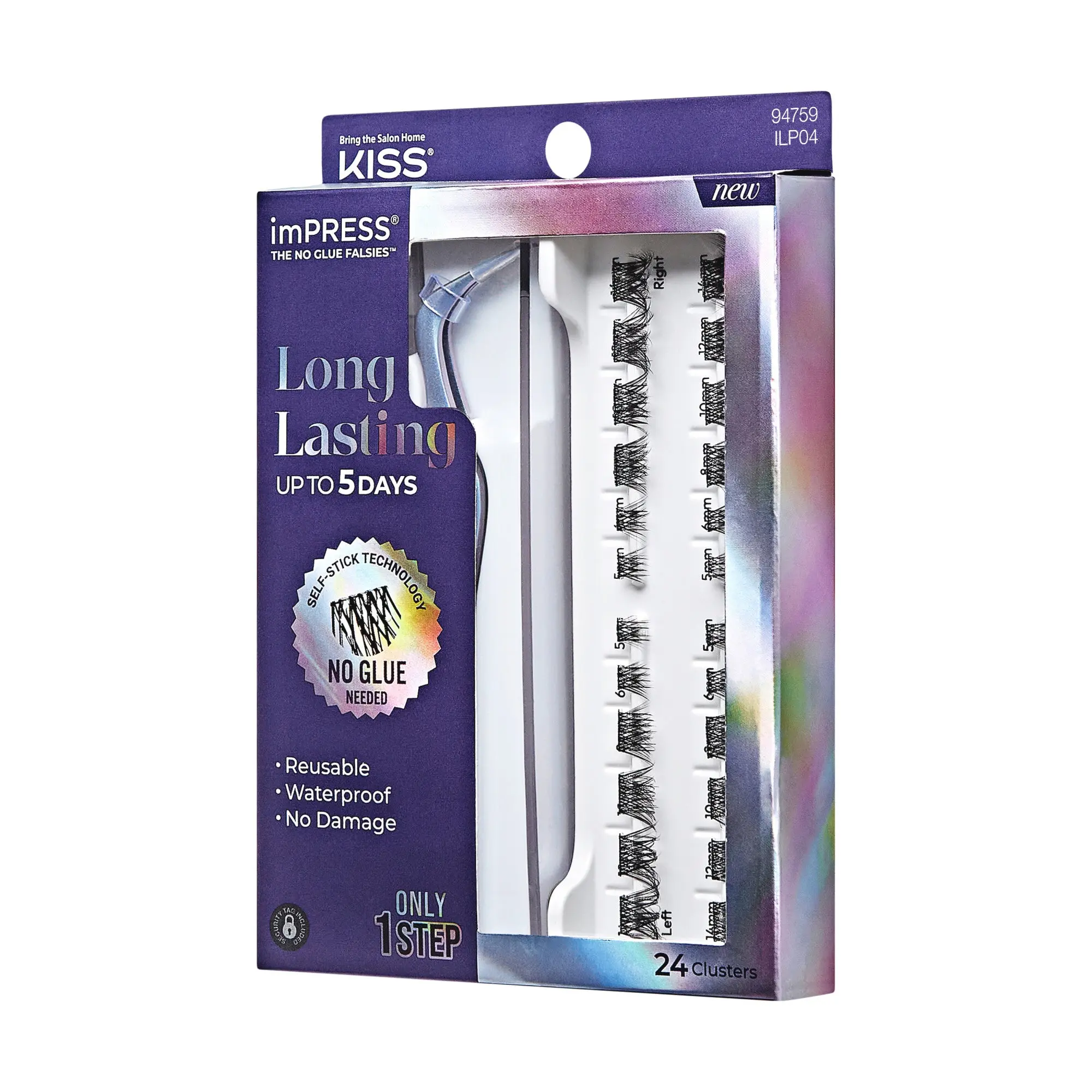 Impress Falsies Long Lasting Self Adhesive Eyelashes – Demi Bold
