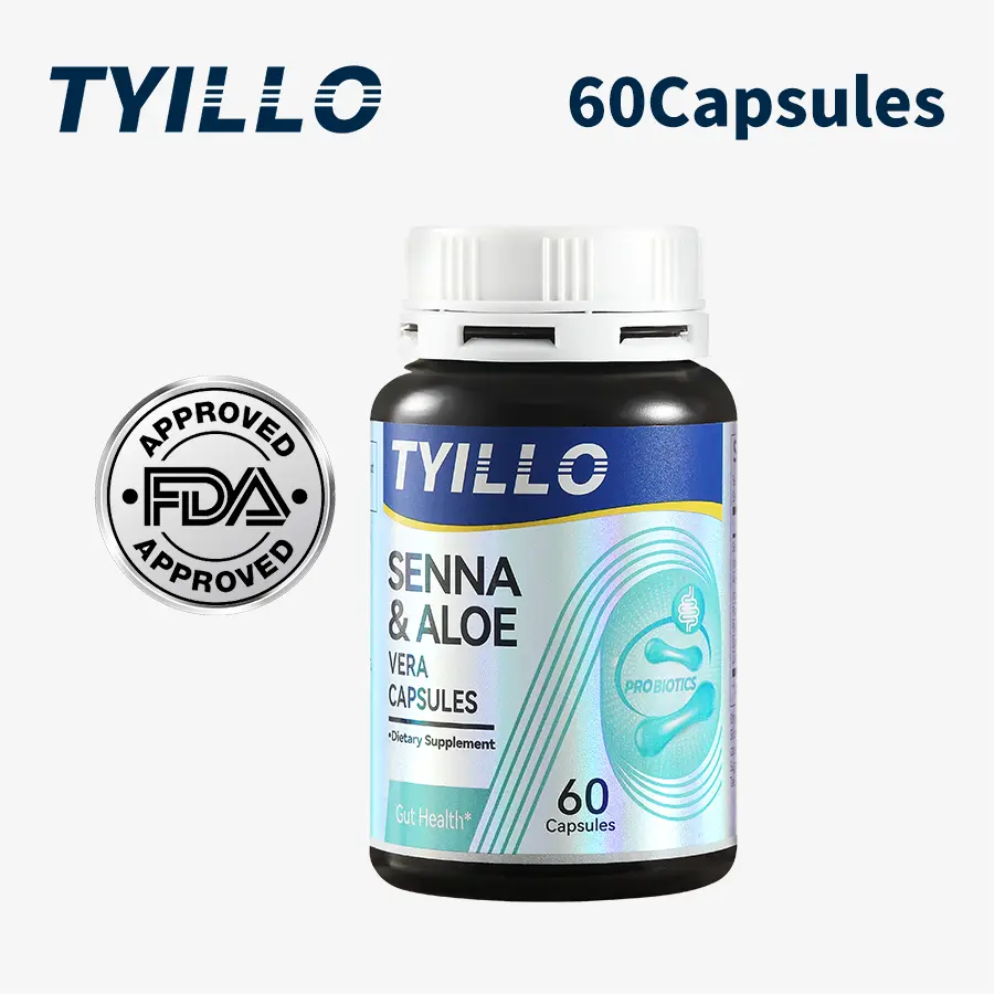 DTYILLO Senna Leaf & Aloe Vera Capsules contain senna leaf extract, sage  powder, and psyllium