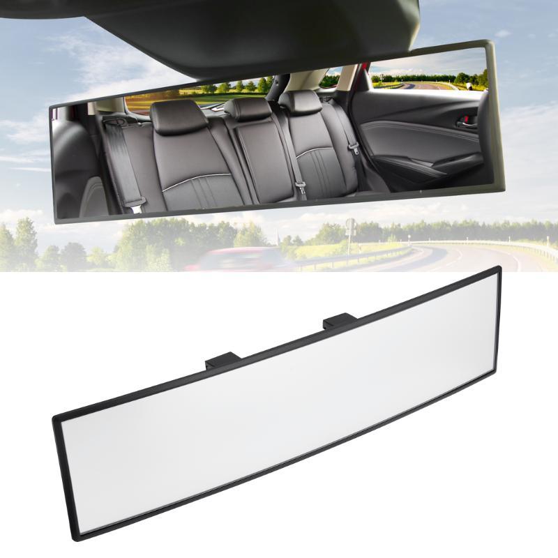 L- Inch Panoramic Convex real view Mirror, Interior Clip-on Wide Angle to Reduce Blind Spot Effectively for Car SUV Trucks Clear Visibility Safety Install Rearview High Definition