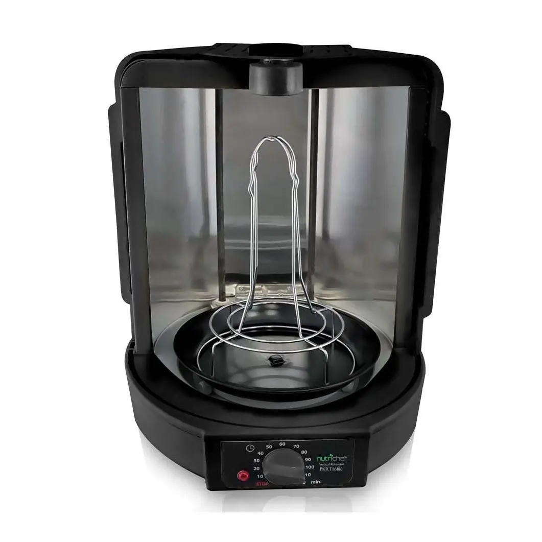 Nutrichef Vertical Rotate Rotisserie Oven withAccessories