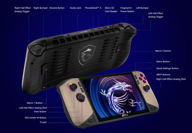 Claw 8 AI+ A2VM-001US Handheld Portable Gaming Claw 8 AI+ A2VM-001US Handheld Portable Gaming