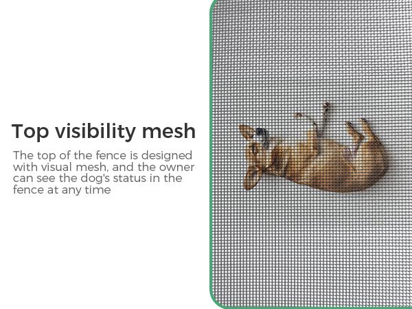 FXW Dog Playpen Mesh Top Cover, Only Fits for FXW 8 Panels of 32"/40" Height Playpen, Designed for Indoor/Outdoor Use│Patent Pending