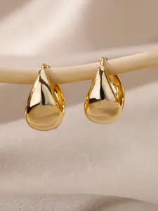 Women Elegant Gold Round Earrings Jewelry Set - Jewellery