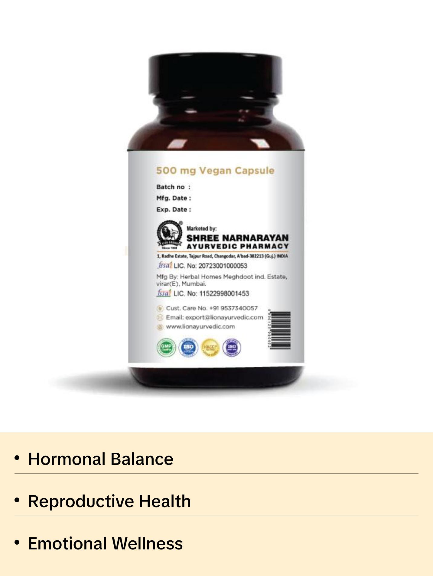 Shatavari Capsules I 100% Organic & Vegan