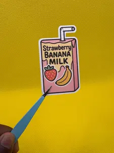 Strawberry Banana Milk Sticker