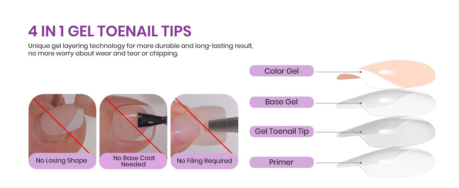 Beetles French Tip Press On Nails French Gel Nail No File Need  Fake Nails  4-in-1 DIY Manicure for Nail Extension Designs for Women