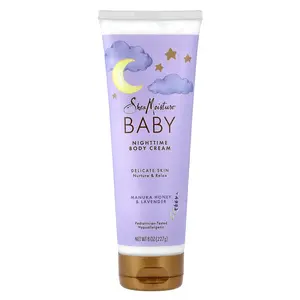 SheaMoisture Baby, Nighttime Body Cream, Manuka Honey & Lavender, 8 oz (227 g)