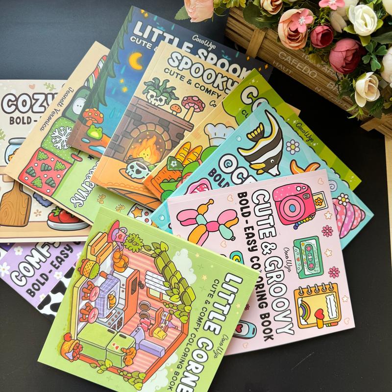 Super Cute Coloring Book for Adults & Teens: 40-52 Hand-Drawn Pages of Creative Fun | High-Quality Artistic Escape Illustrations Relaxation