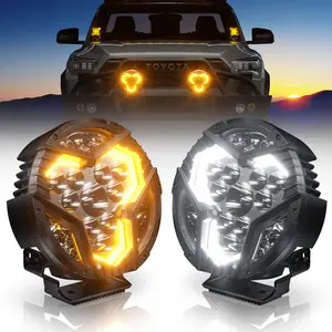 AUXITO X-Plore 1 Series | 7" Round Off-Road LED Auxiliary Spot/Driving Light (Combo) with Switchback DRL