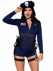 Handcuff Hottie Cop Halloween Costume Romper